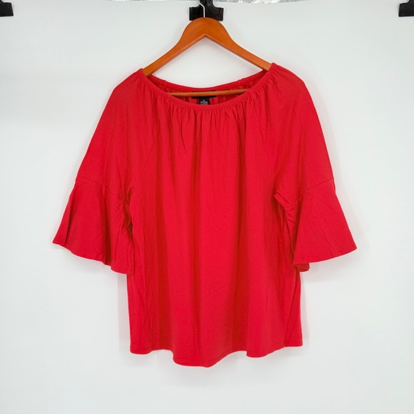Grace Coral Round Neckline Scoop‎ Neckline Short Sleeve Women's Size XL - Picture 1 of 6